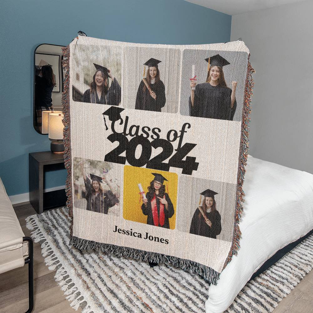 Heirloom Woven Blanket (Portrait)- Graduation