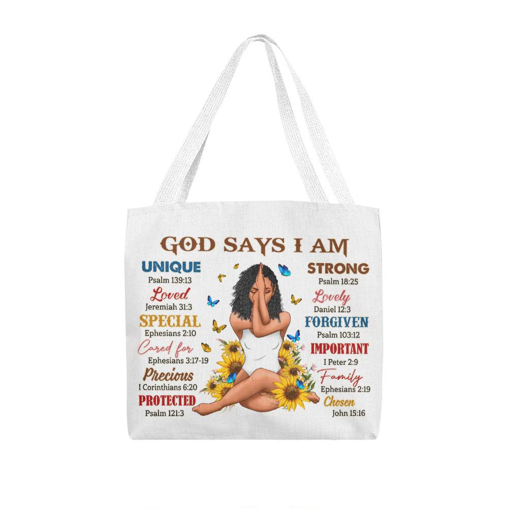 God Says I Am- Classic Tote Bag