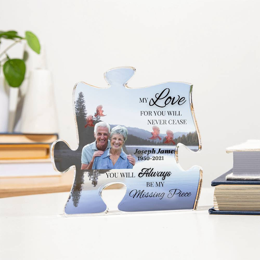 Personalized Acrylic Puzzle Plaque- Missing Piece