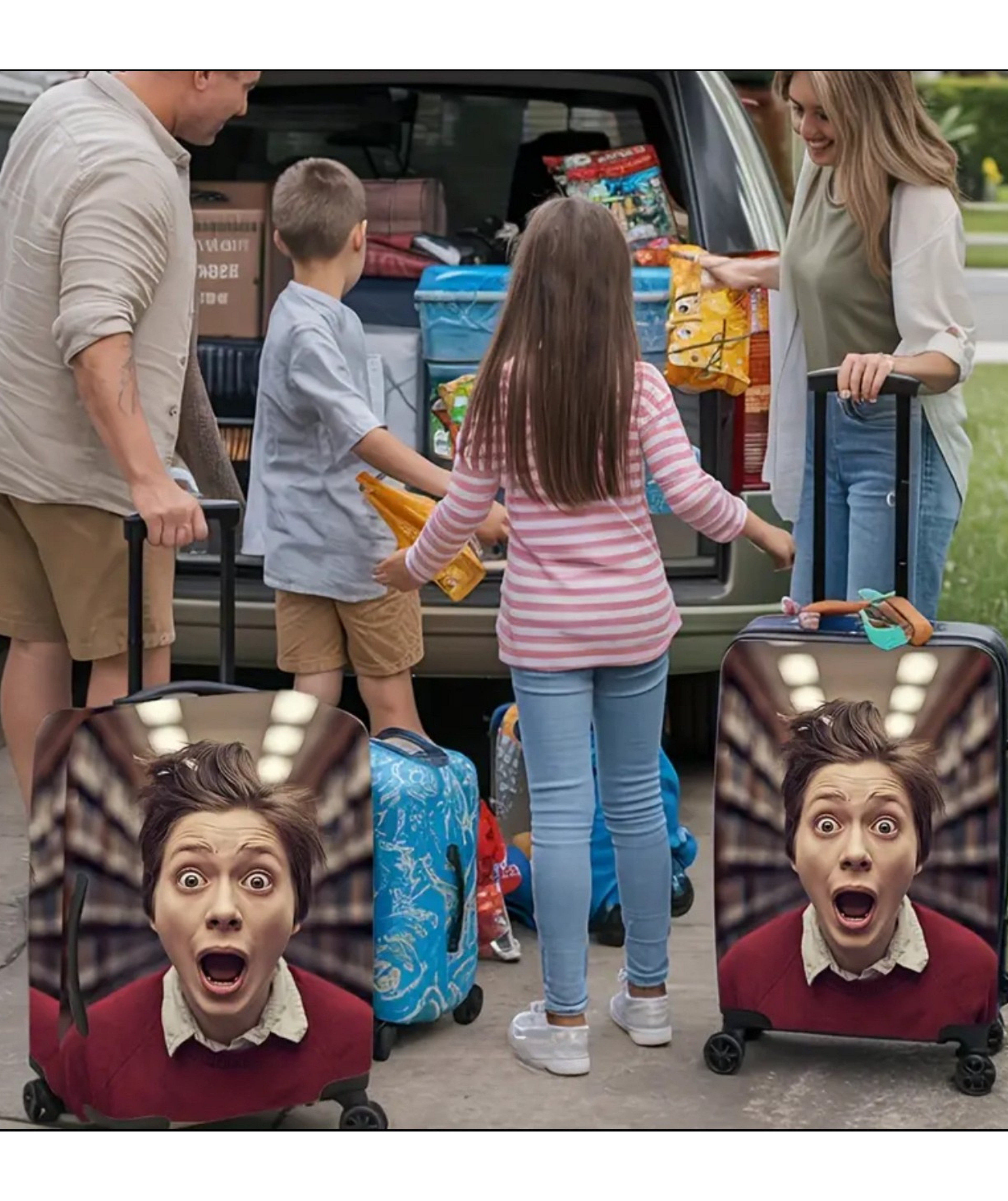 Personalized Luggage Cover- Photo Upload