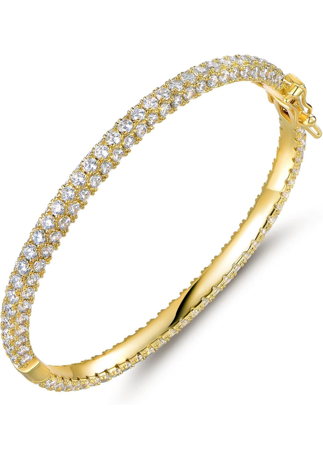 Radiant Elegance Pavé Crystal Bangle
