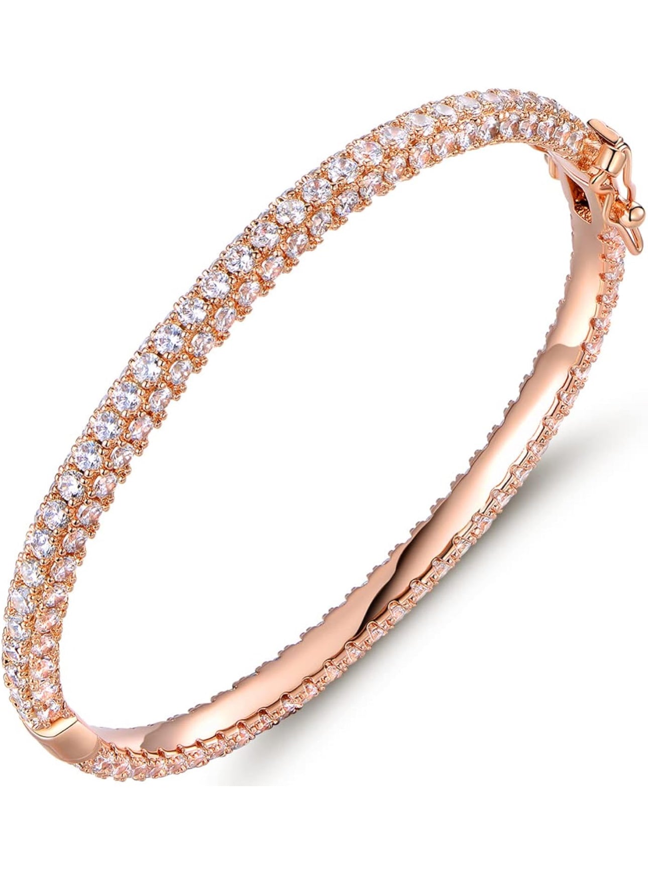 Radiant Elegance Pavé Crystal Bangle