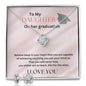 To my Daughter on her Graduation- Love Knot Necklace set