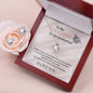 To my Daughter on her Graduation- Love Knot Necklace set