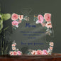To my Mom- Acrylic Puzzle Plaque