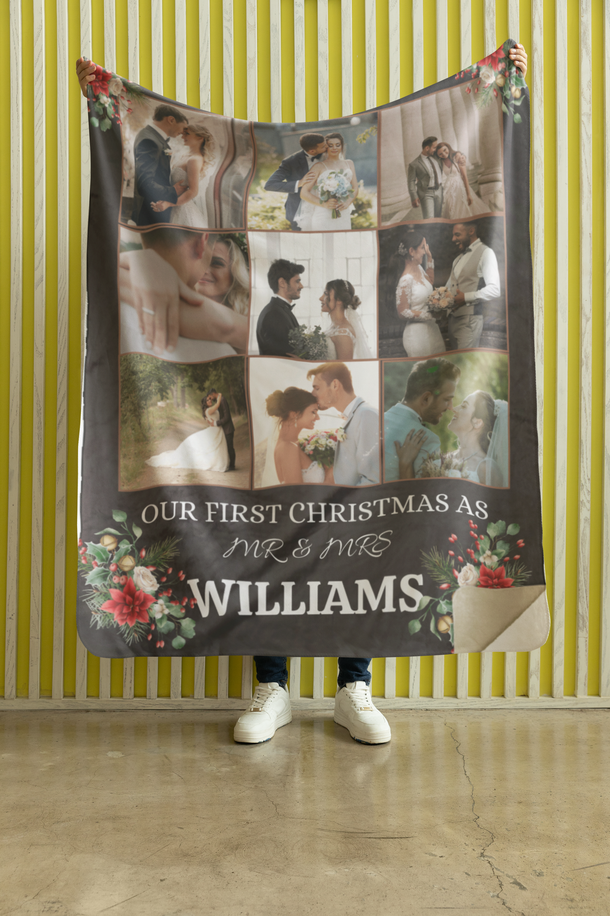 Our First Christmas Couples Blanket