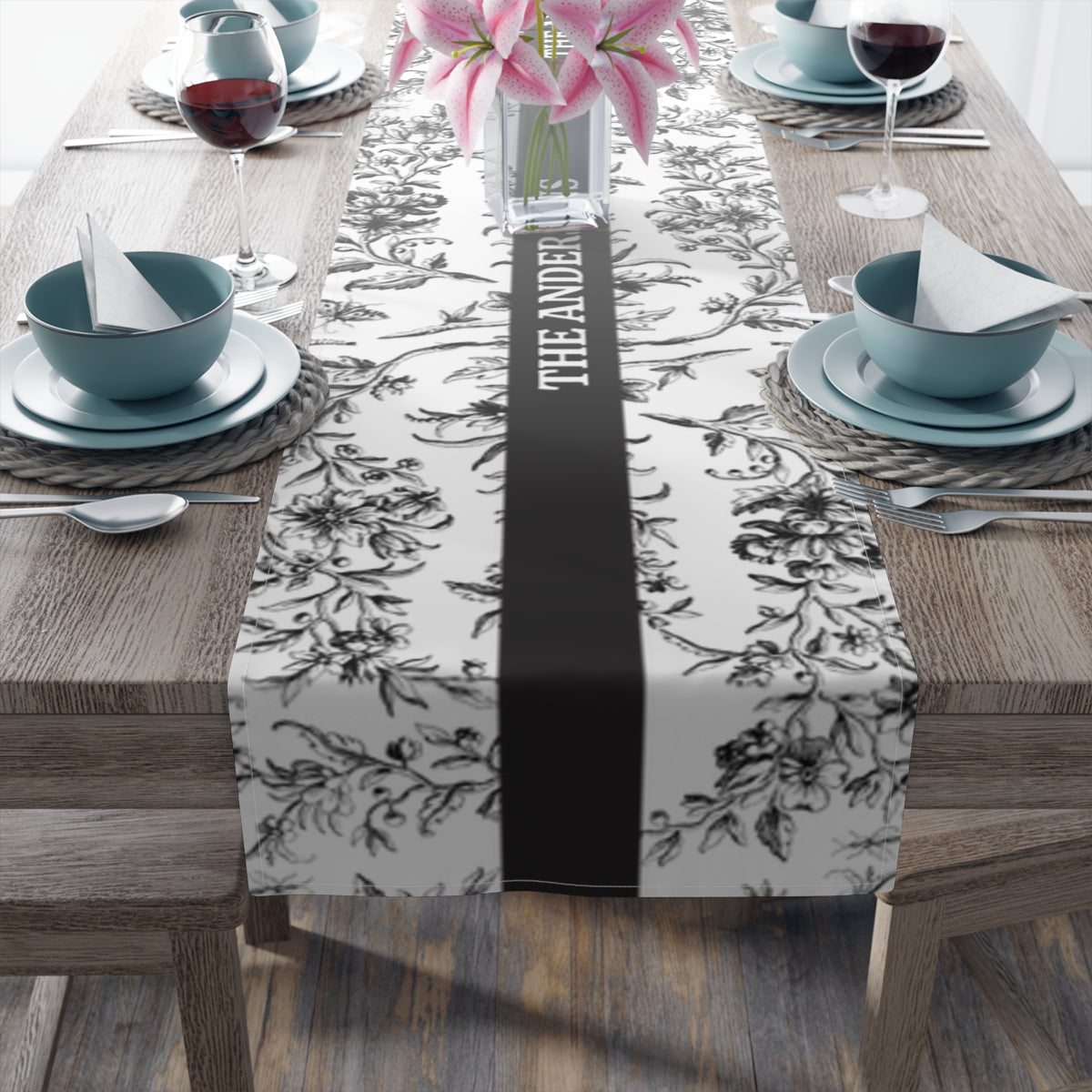 Personalized Family Table Runner (Cotton, Poly)