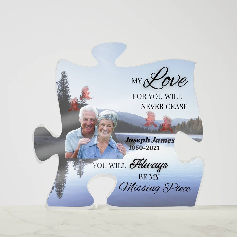 Personalized Acrylic Puzzle Plaque- Missing Piece