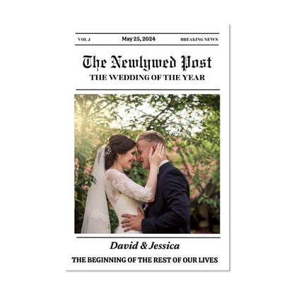 The NewlyWed Post- High Gloss Metal Art Print (2:3)