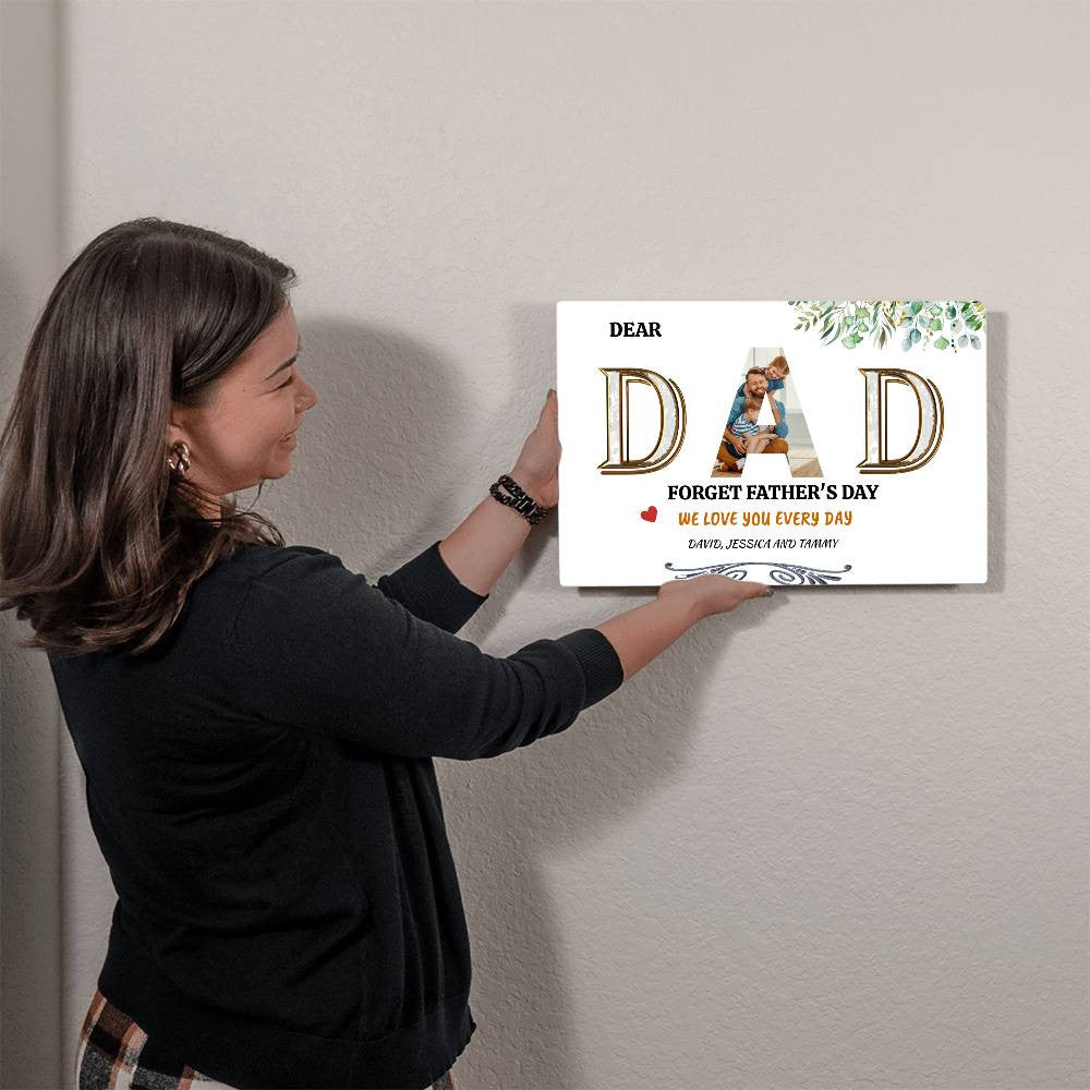 Dear DAD- High Gloss Metal Art Print (3:2)