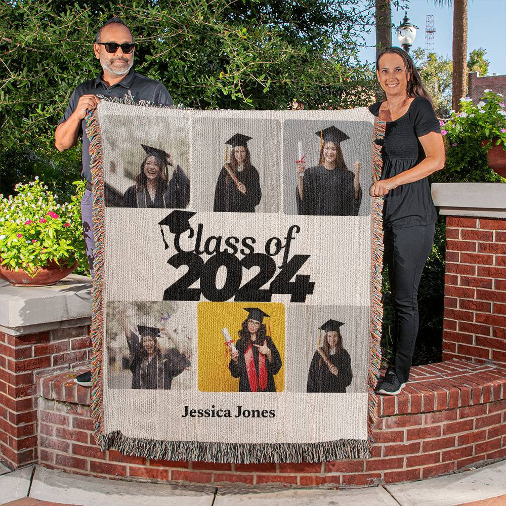 Heirloom Woven Blanket (Portrait)- Graduation