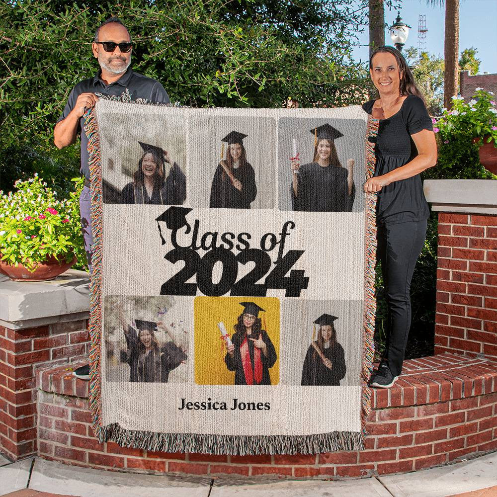 Heirloom Woven Blanket (Portrait)- Graduation