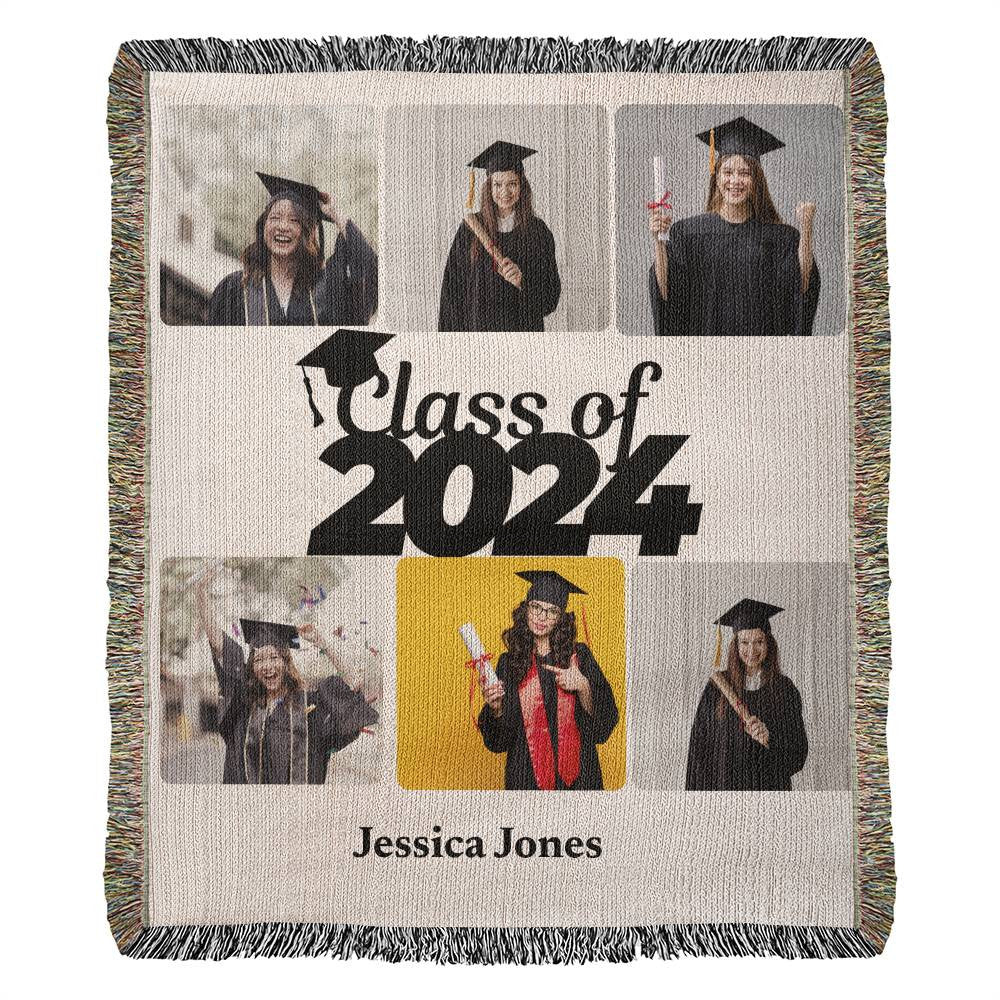 Heirloom Woven Blanket (Portrait)- Graduation