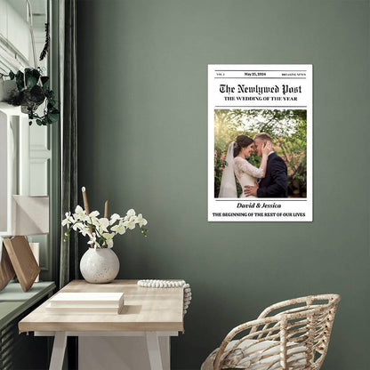 The NewlyWed Post- High Gloss Metal Art Print (2:3)