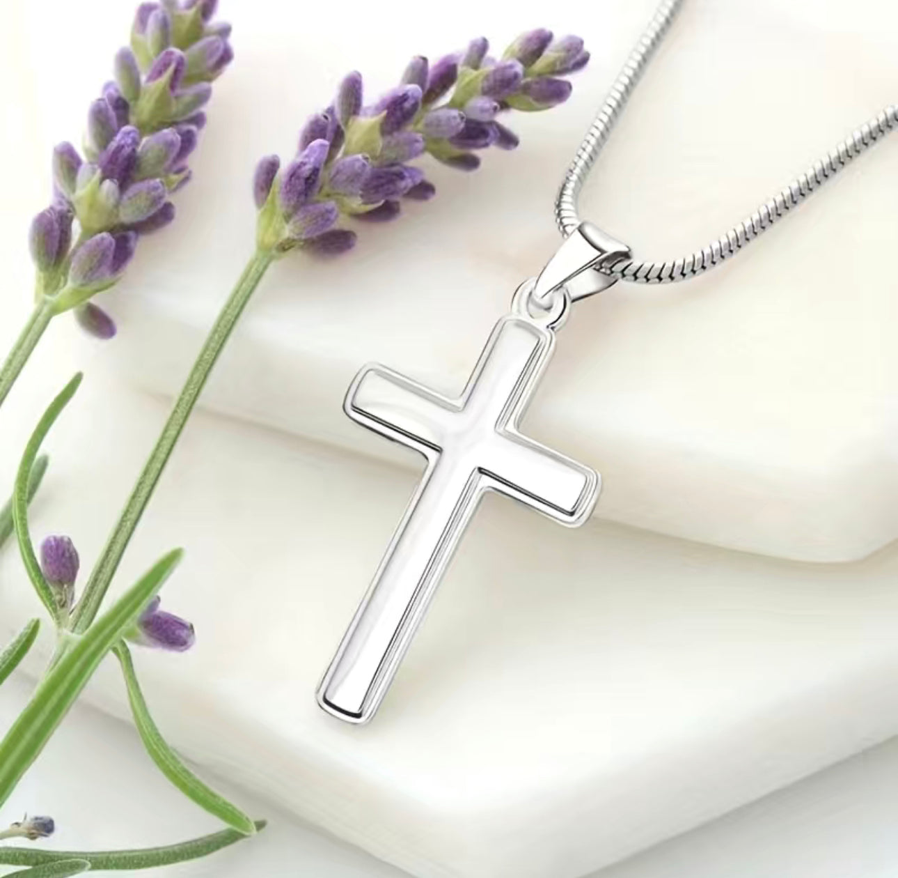 To my Dad- Cross Neckalce