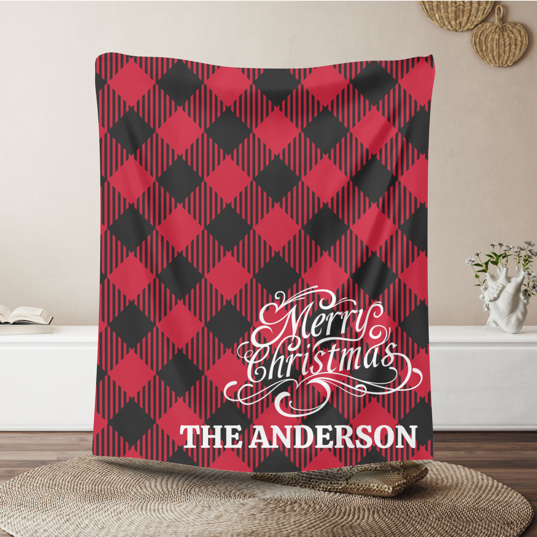 Personalized Christmas VPL Cozy Plush Fleece Blanket - Various Sizes