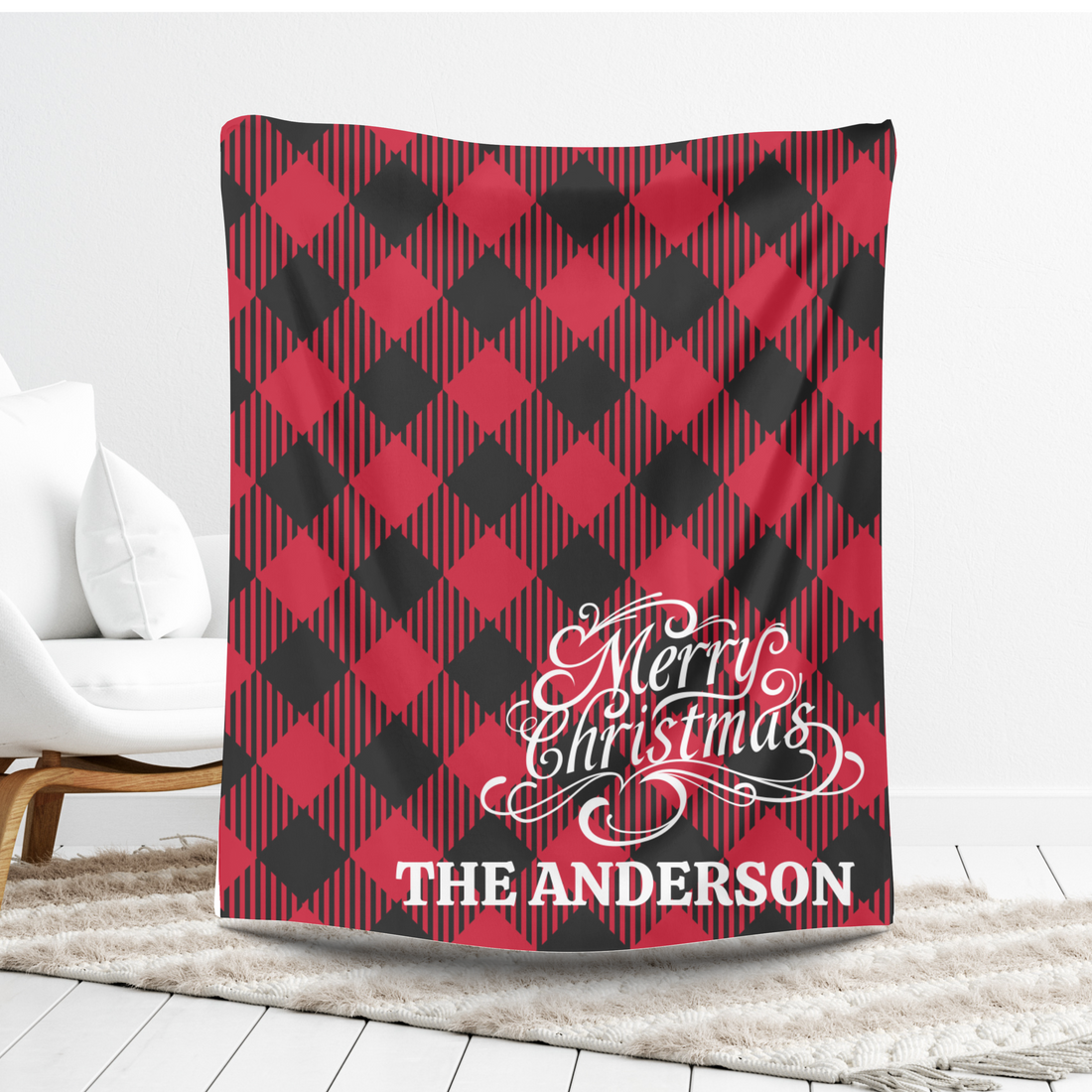 Personalized Christmas VPL Cozy Plush Fleece Blanket - Various Sizes