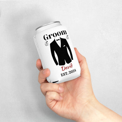 Groom Party Can Cooler Sleeve