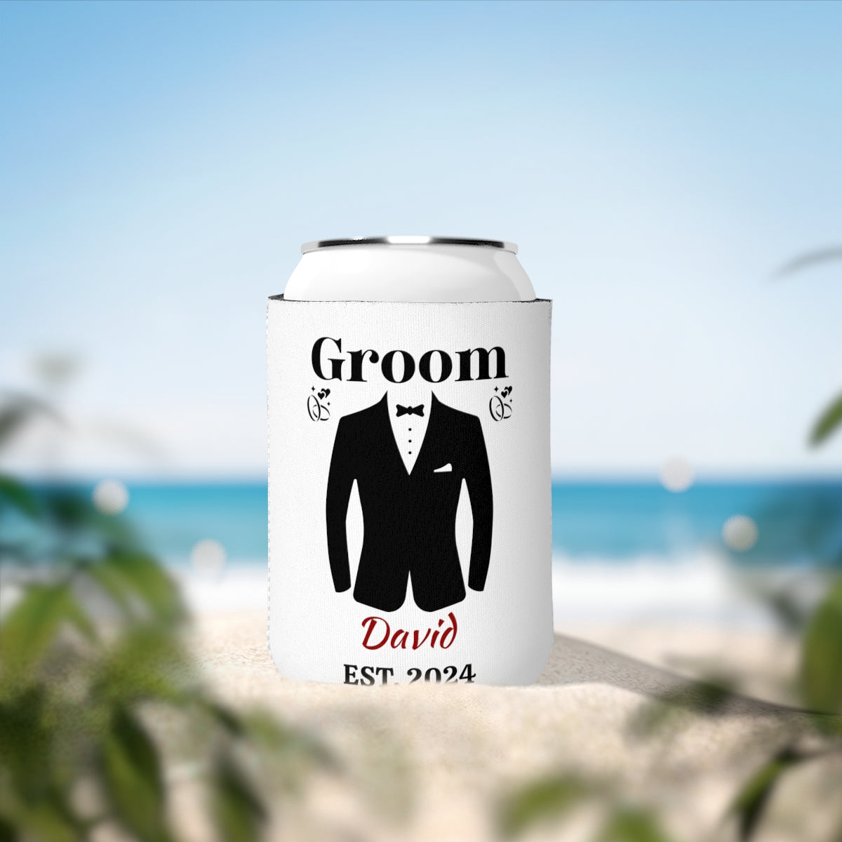 Groom Party Can Cooler Sleeve