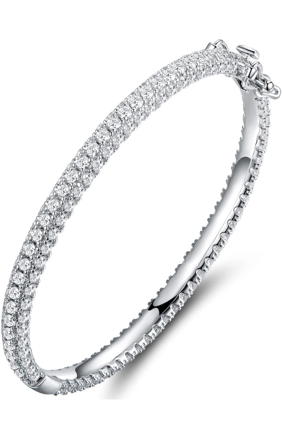 Radiant Elegance Pavé Crystal Bangle