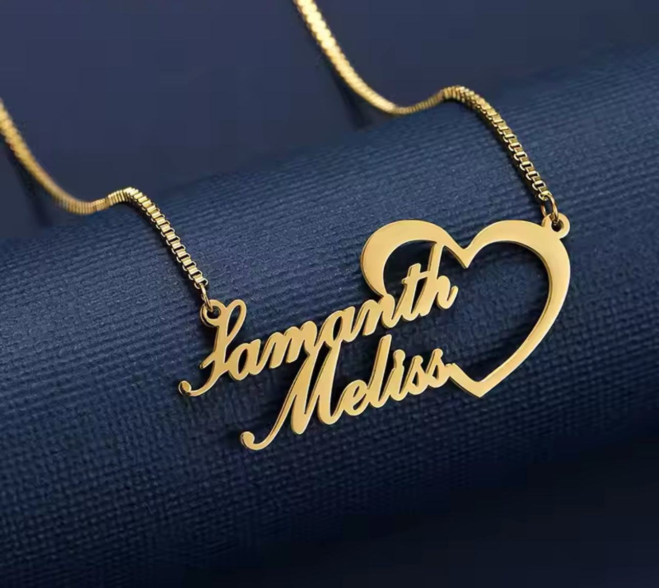 Heart Custom Name Necklace