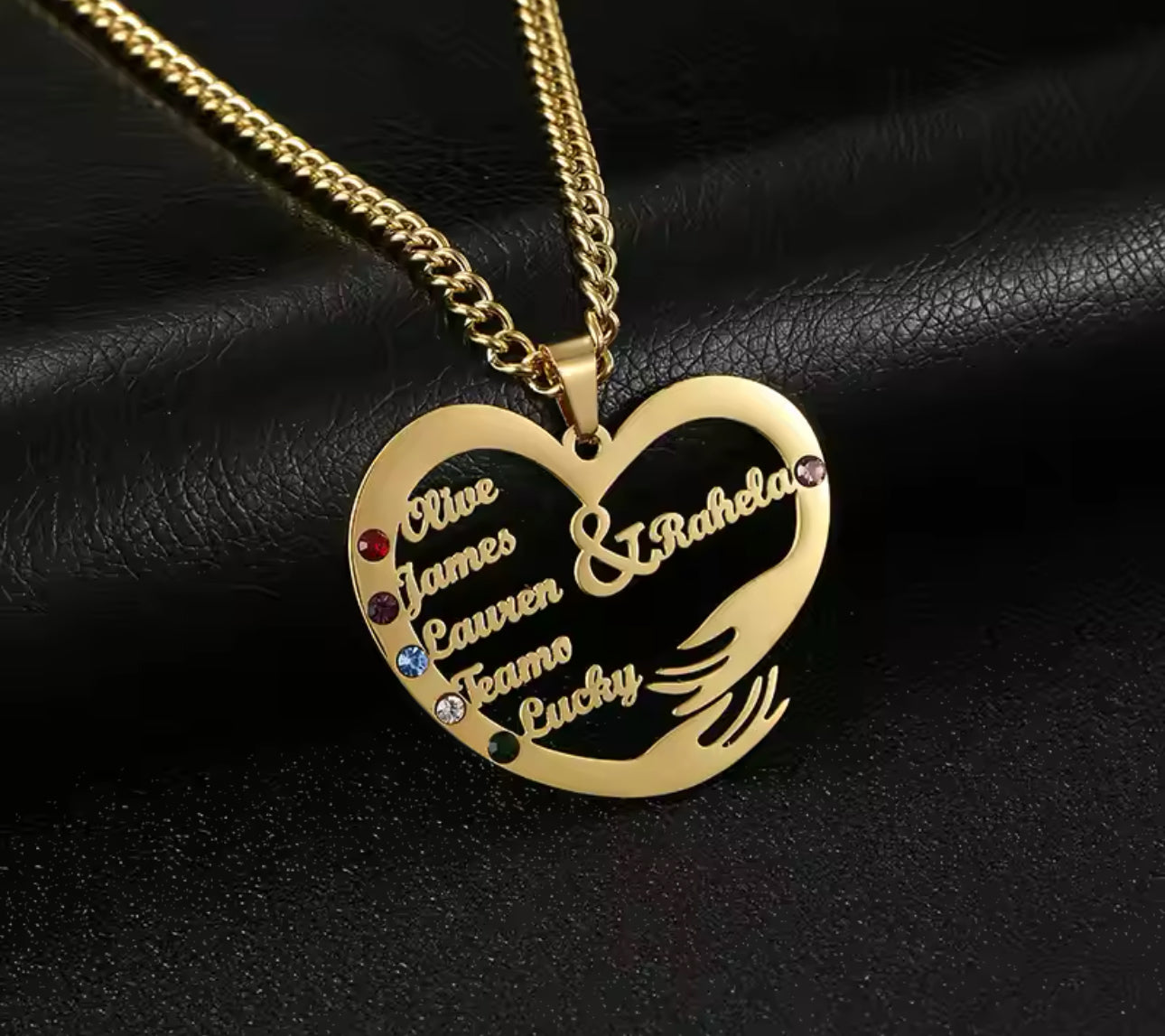 Heart Embrace Custom Necklace