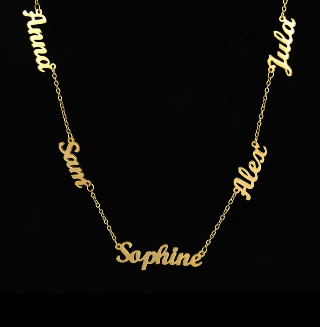 Multiple Name Personalized Necklace