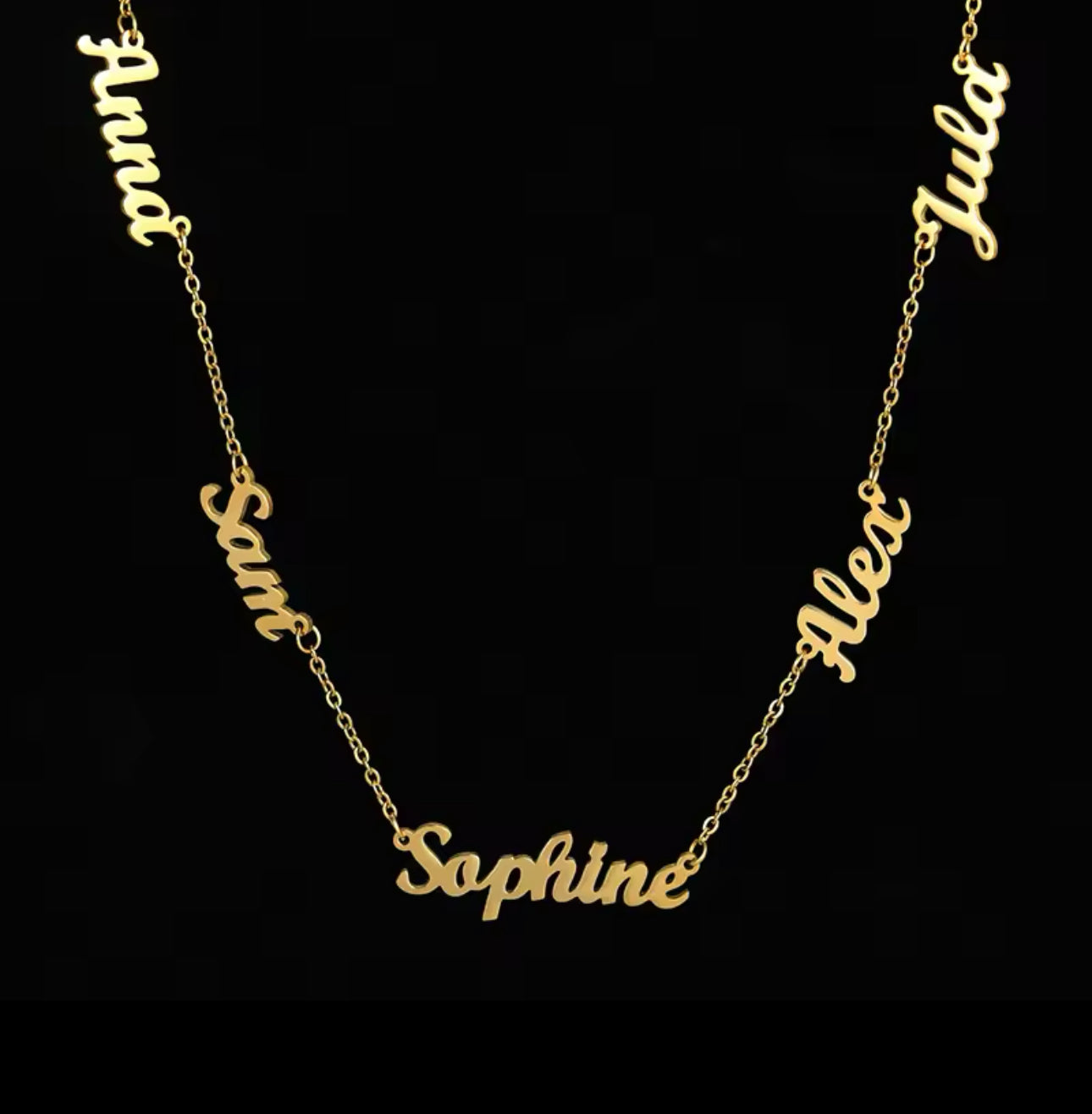 Multiple Name Personalized Necklace