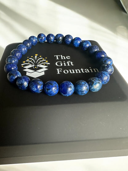 Blue Friendship Bracelet- Natural Jade