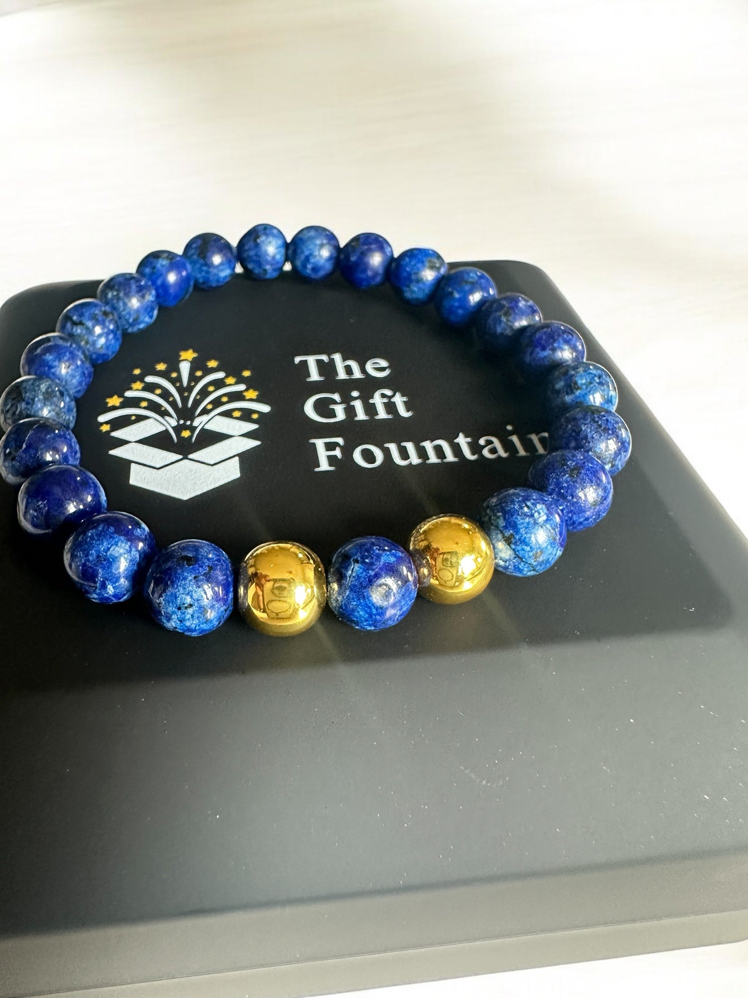 Blue Friendship Bracelet- Natural Jade