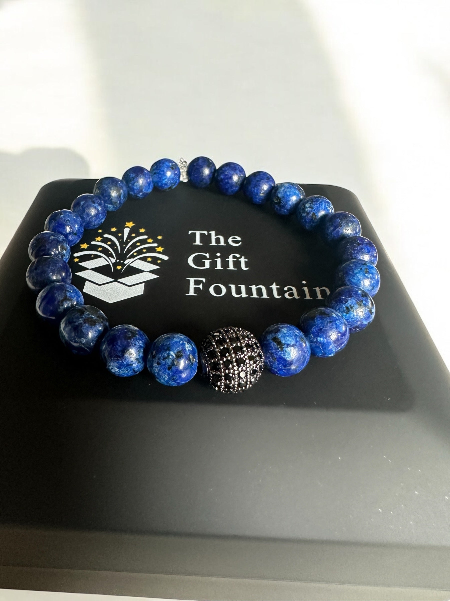 Blue Friendship Bracelet- Natural Jade