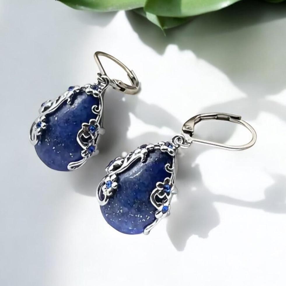 Blue Bohemian Lapis Lazuli Earrings