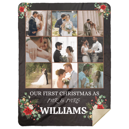 Our First Christmas Couples Blanket