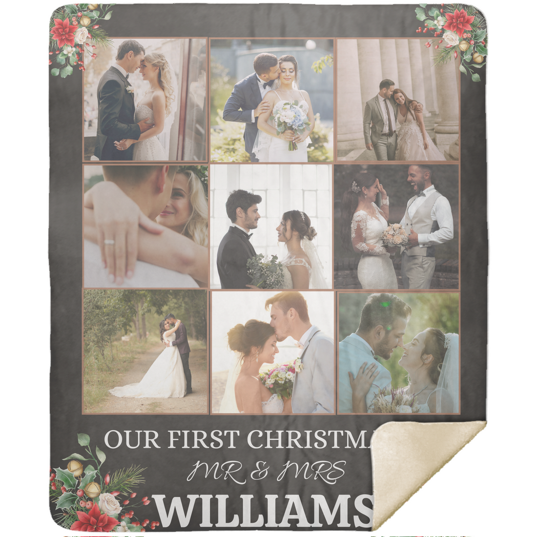 Our First Christmas Couples Blanket