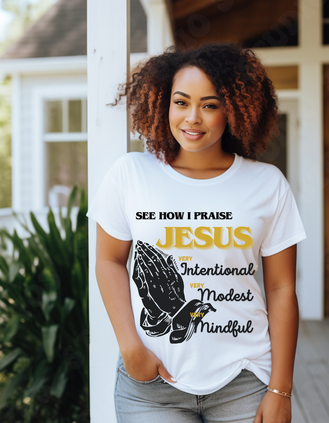 Praise JESUS- Unisex Jersey Short Sleeve Tee