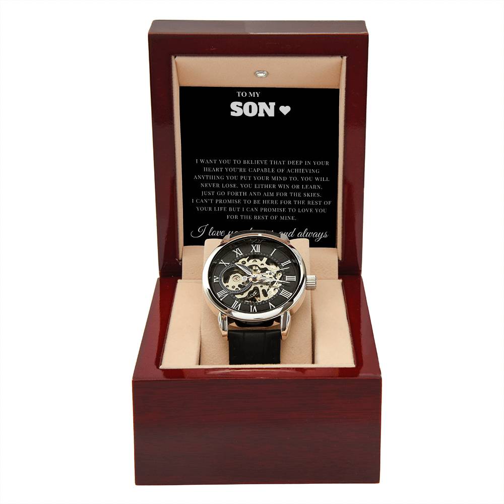 To My Son- Openwork Watch