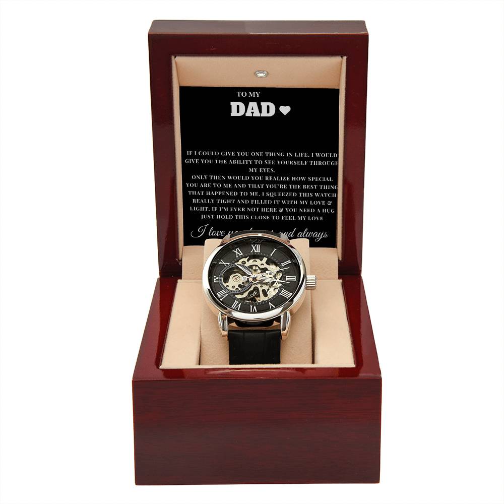 To My Dad- Openwork Watch