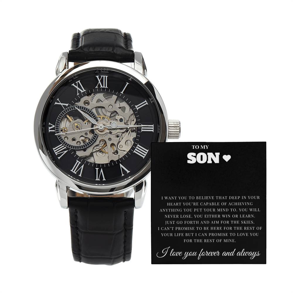 To My Son- Openwork Watch