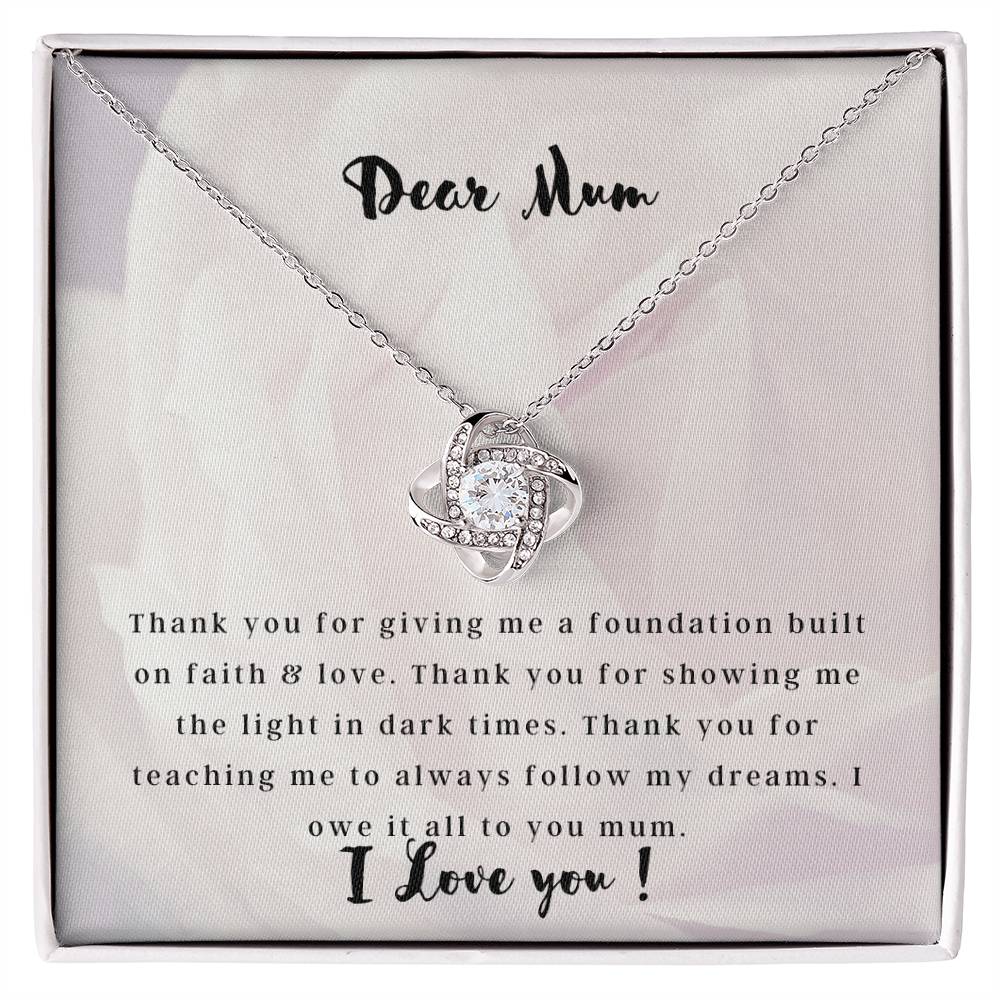 Dear Mum- Love Knot Necklace