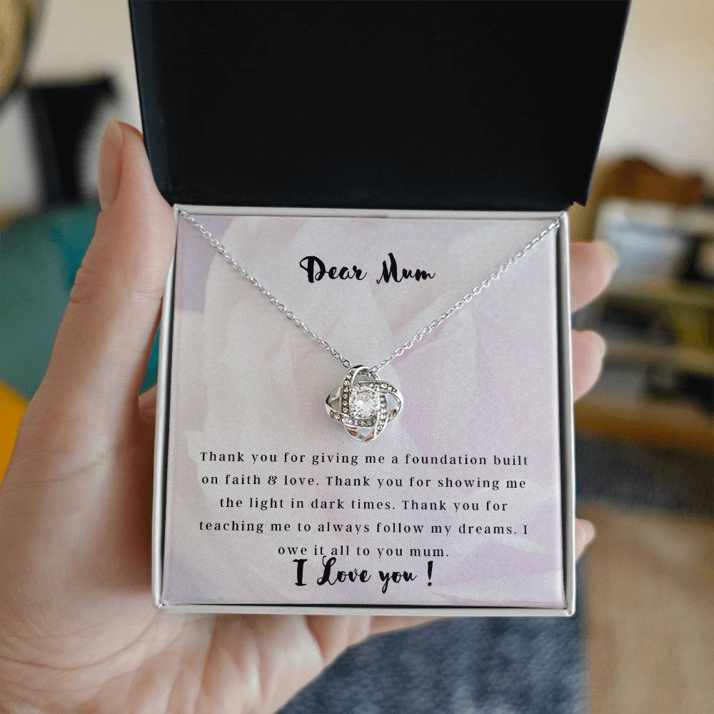 Dear Mum- Love Knot Necklace