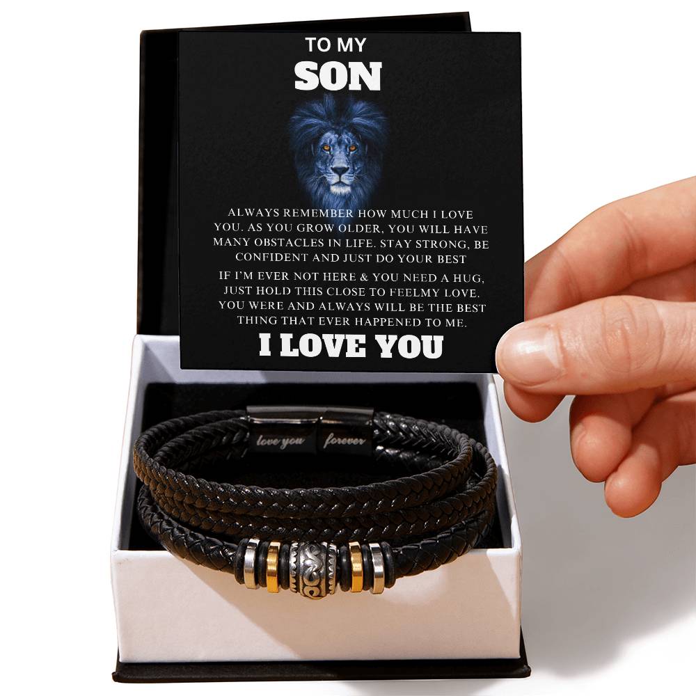 To My Son- Love you Forever Bracelet