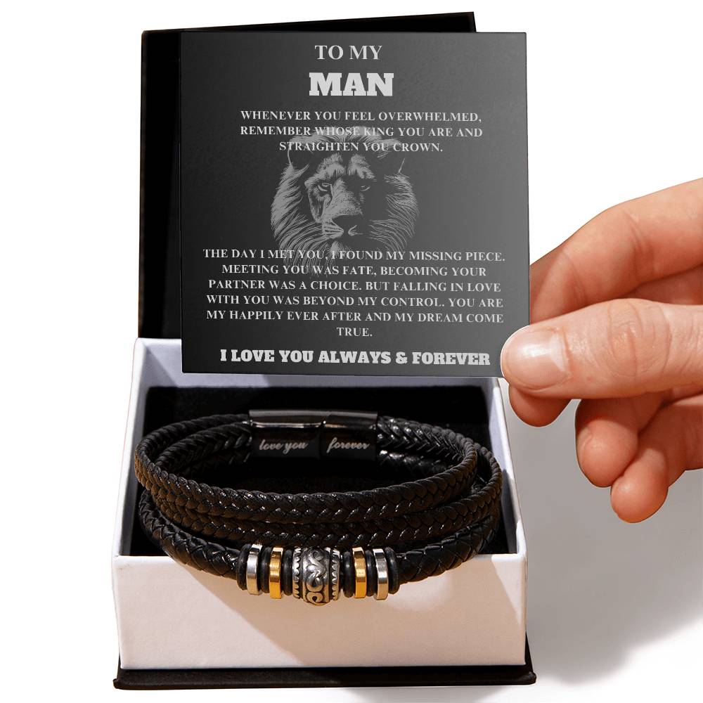 To My Man- Bracelet Set