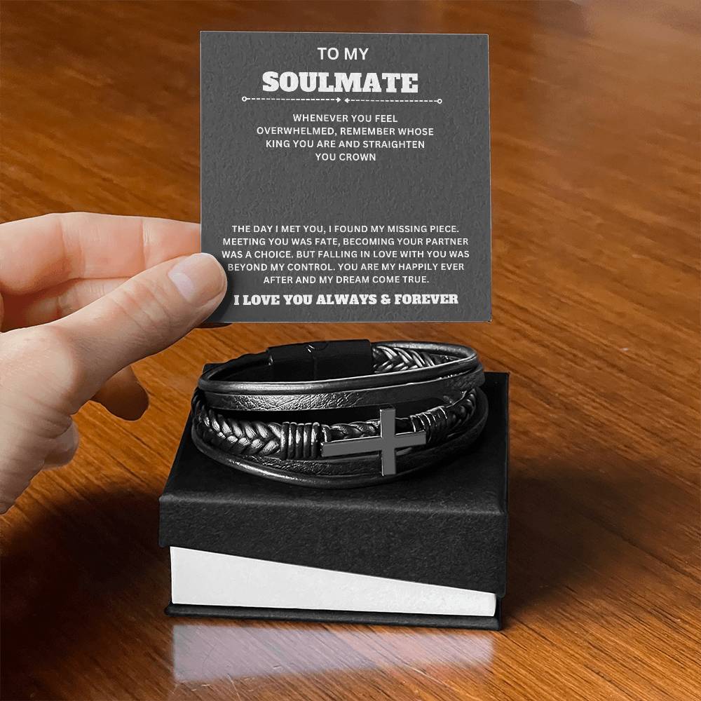 To My Soulmate- Men Bracelet