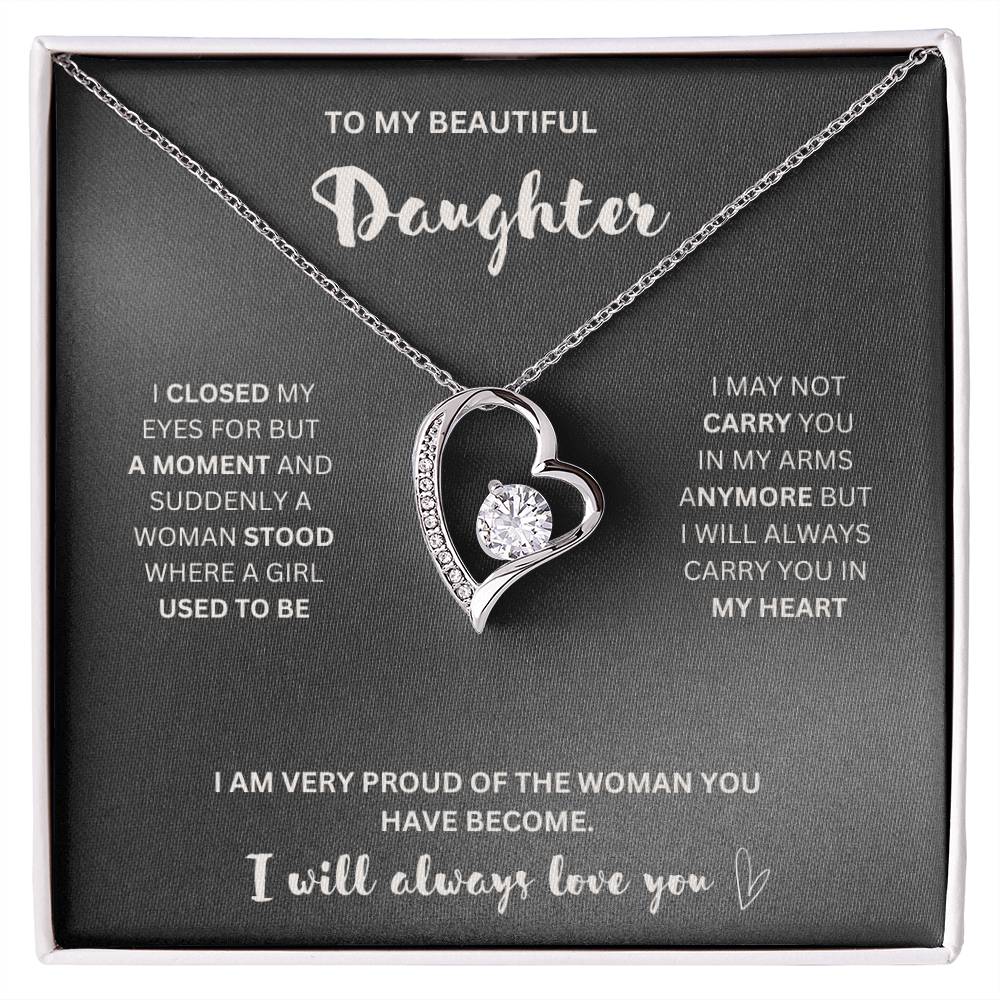 To My Daughter- Forever Love Necklace