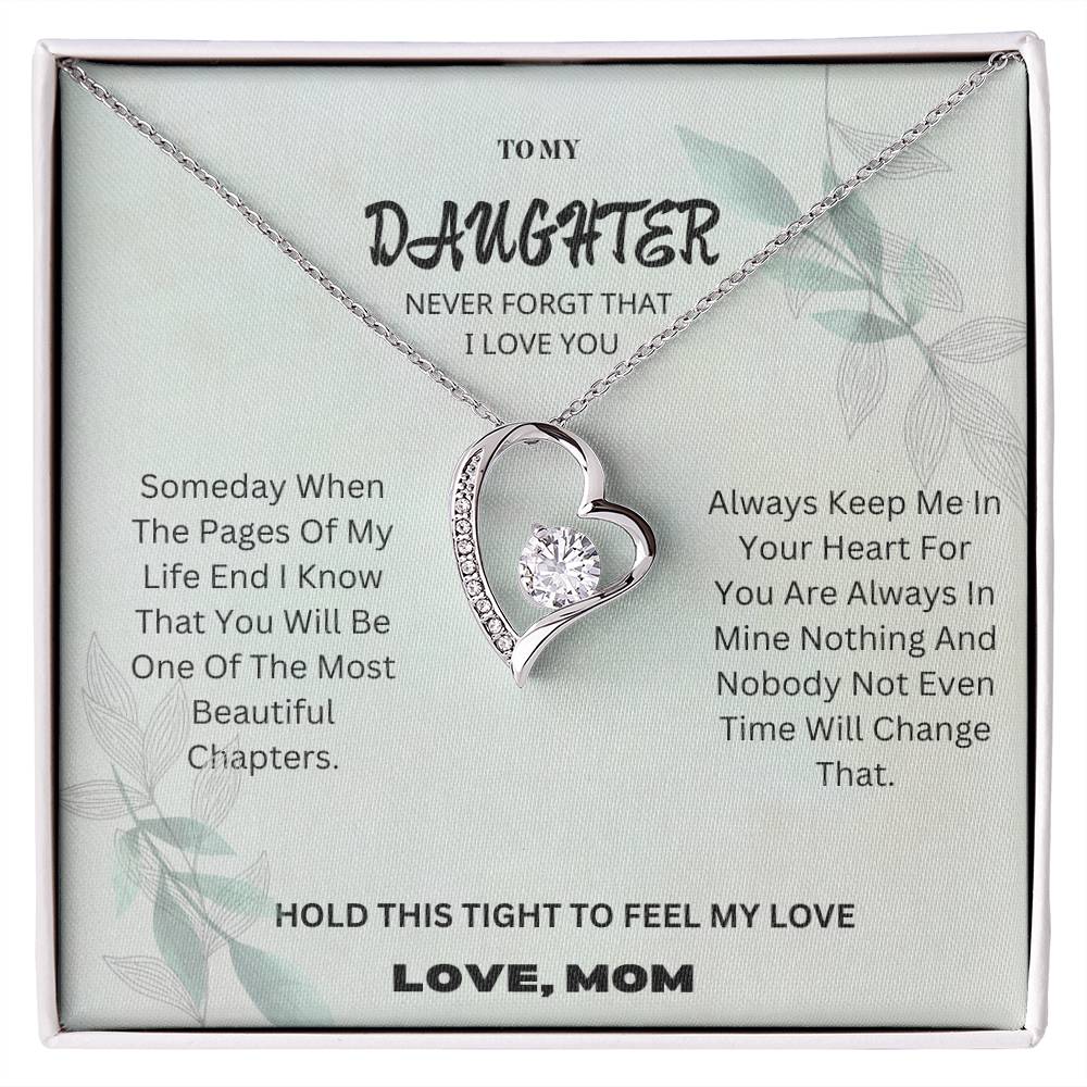 To My Daughter- Forever Love Necklace