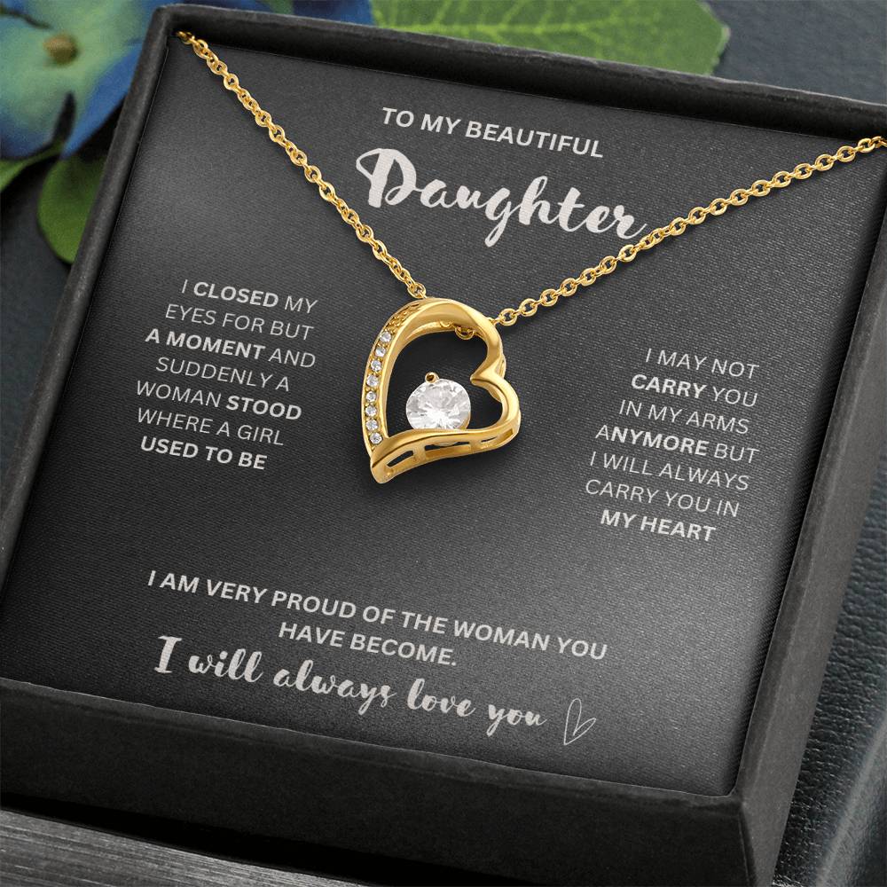 To My Daughter- Forever Love Necklace