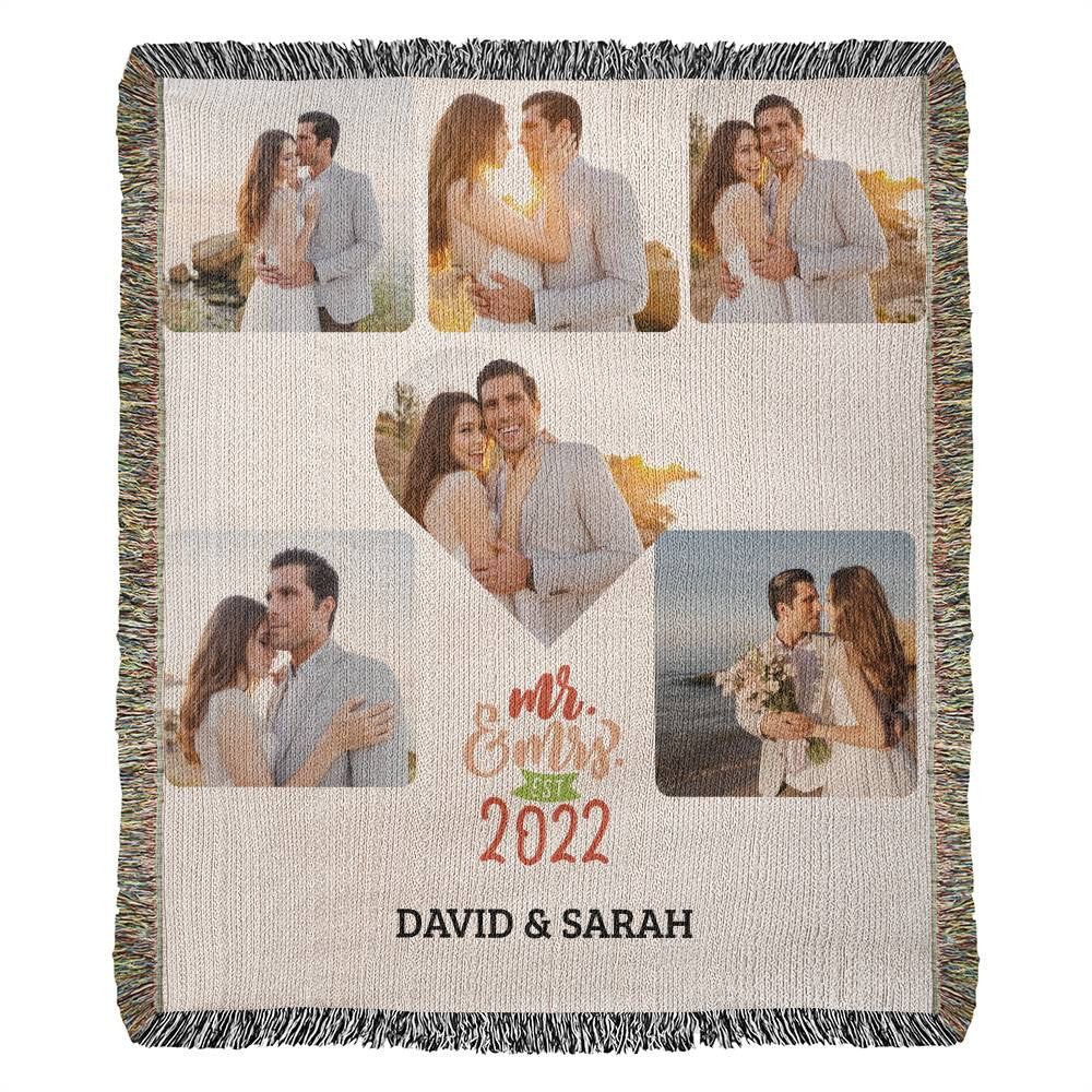 Heirloom Woven Blanket (Portrait)- Couples