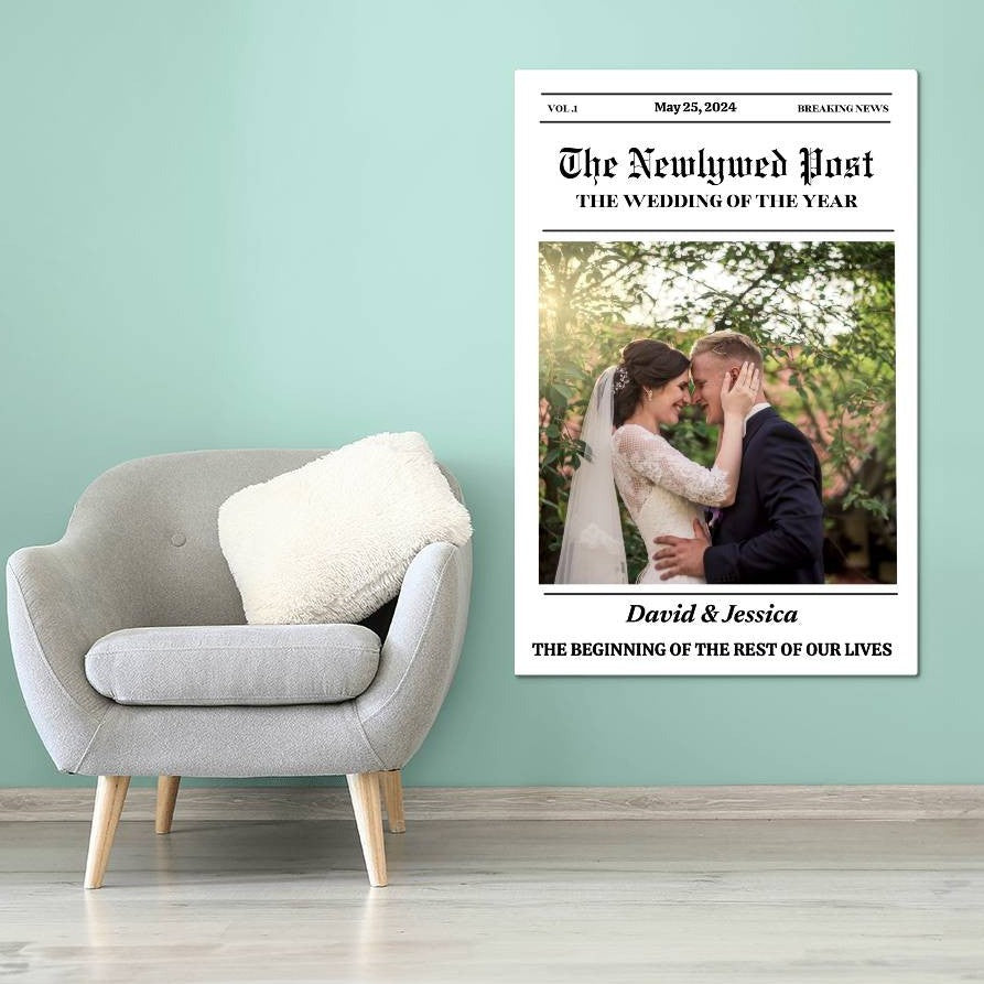 The NewlyWed Post- High Gloss Metal Art Print (2:3)