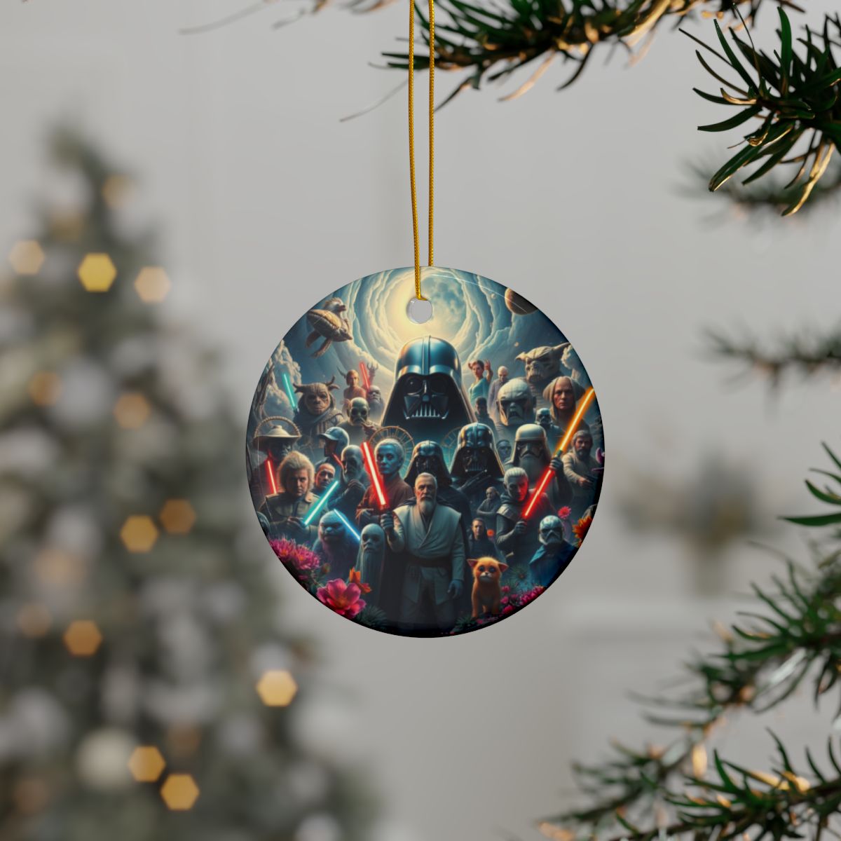 Star Wars- Ceramic Ornaments, 2-Side Print, (1pc, 3pcs, 5pcs, 10pcs)