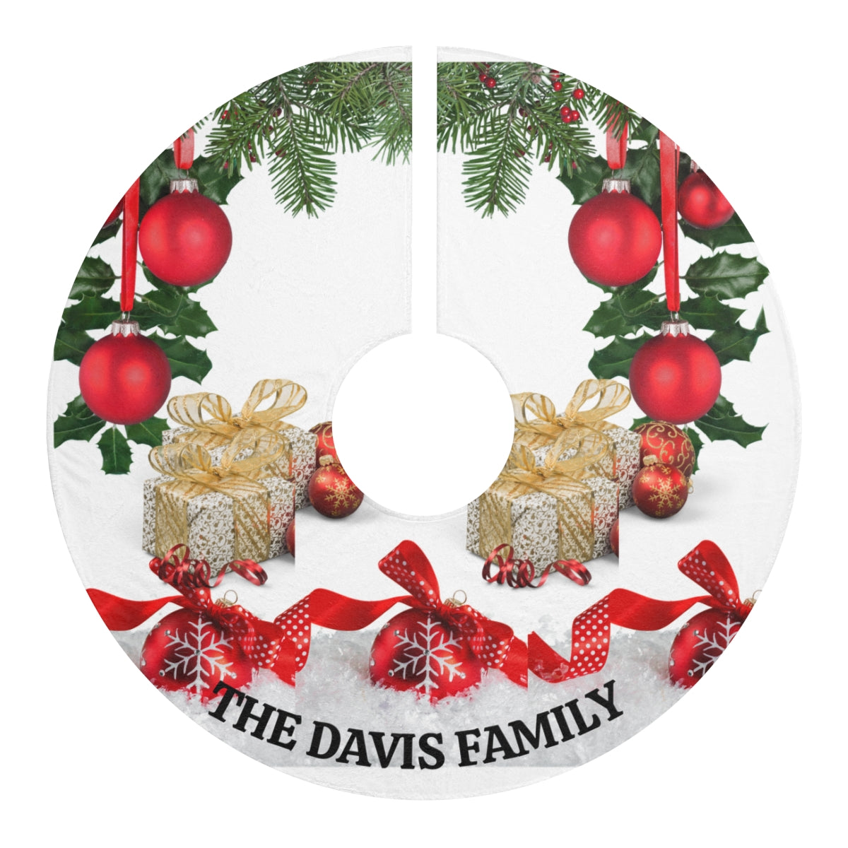 Personalized Family Christmas Tree Skirts